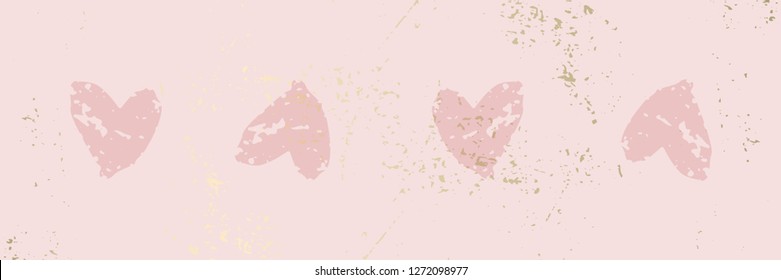 Abstract Trendy Chic Happy Valentine's Day Background. Romantic illustration for postcards, greeting cards, wedding invitations, anniversary, social media, banners, poster, party, save the date, blog