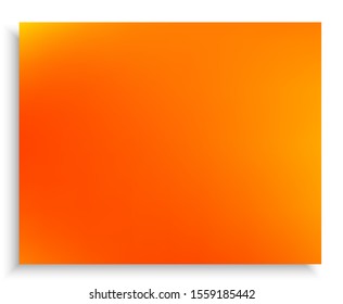 Abstract trendy color background. Vector illustration element. Magic backdrop with smooth and soft shadow. Orange trendy and easy editable colored banner template.