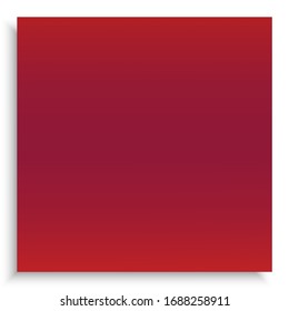Abstract trendy color background. Vector illustration pastel. Minimal backdrop with smooth and soft shadow. Red trendy and easy editable colored banner template.