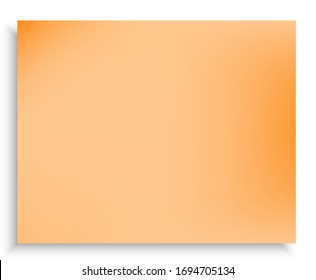 Abstract trendy color background. Vector illustration texture. Magic backdrop with smooth and soft shadow. Orange trendy and easy editable colored banner template.