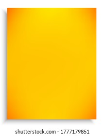 Abstract trendy color background. Vector illustration theme. Cool backdrop with smooth and soft shadow. Yellow trendy and easy editable colored banner template.