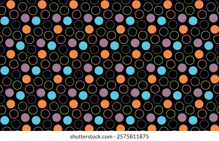 abstract trendy coloring outline and fill dot pattern on dark perfect for background.