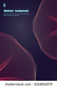 Abstract trendy colors background with blur gradient elements for modern flyer, brochure design. Eps10 vector illustration
