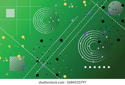 Abstract trendy colors geometric elements , shapes and minimalist circles background design for web page, banner, art, banner, poster.