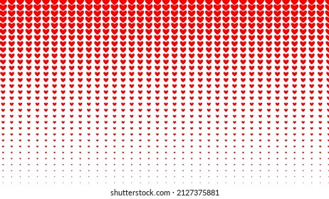 Abstract trendy concept vector red hearted comics pop art style blank layout template with red hearted on white background. For design sale banner, empty bubble, comic book design.