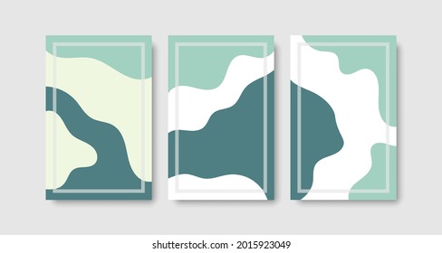 Abstract trendy cover collection set
