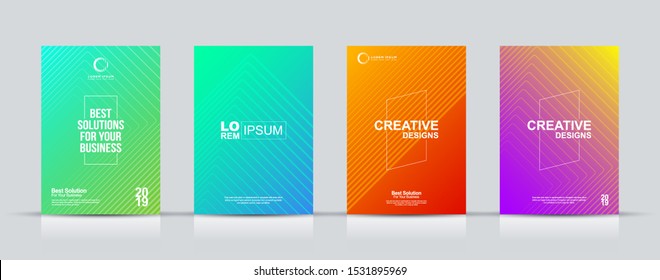 Abstract trendy cover design vector. Future poster template. Brochure template layout, magazine, annual report design, flyer in A4.