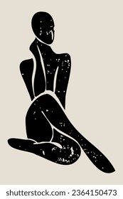 Abstract trendy creative artistic posters. Female body, texture. Women style. Pastel colors. Design for wallpaper, wall decor, print, cardbackground, social media, cover.