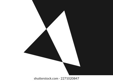 Abstract trendy creative minimalist black and white art. Geometric background.