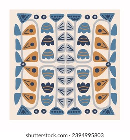 Abstract trendy creative universal pattern. Hand drawn Scandinavian design. Poster, card, banner, invitation, flyer, cover, brochure. Vector illustration.