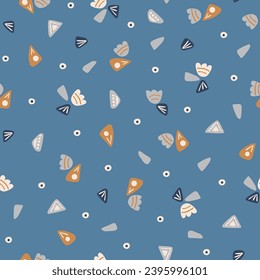 Abstract trendy creative universal seamless pattern. Hand drawn Scandinavian design. Poster, card, banner, invitation, flyer, cover, brochure. Vector illustration.