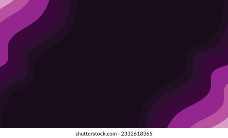Resumen de moda creativa línea ondulada de fondo morado oscuro para que tu proyecto sea más creativo y elegante.