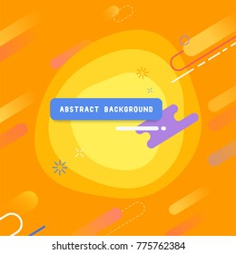 Abstract trendy design template with geometric curve shapes