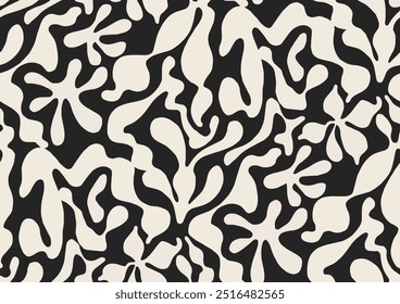 Abstract Trendy Fabric Print Design In Vector