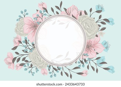 Plantilla de fondo floral de moda abstracta