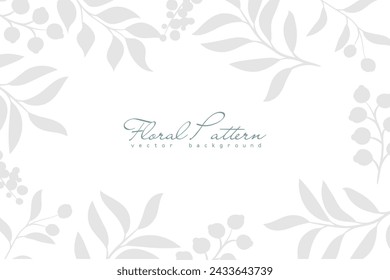 Abstract trendy floral background template