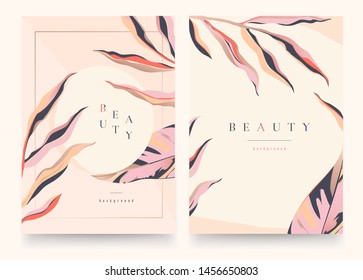 Abstract trendy floral universal artistic templates. Good for cover, invitation, banner, placard, brochure, poster, card, flyer and other.