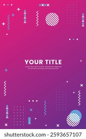 Abstract Trendy Geometric background design. Vector illustrations