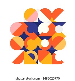 Abstract  trendy geometric background. Minimal colorful pattern geometric design. Eps10 vector illustration.