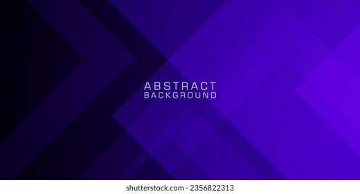 Abstract trendy geometric futuristic overlap background with dark blue purple gradient background design. Modern papercut pattern. Eps10 vector