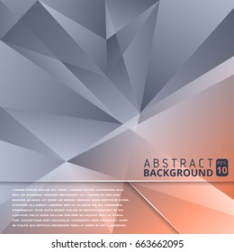 Abstract trendy geometric low poly background vector illustration
