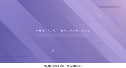 Abstract trendy geometric overlap background with colorful purple gradient background design. Modern simple pattern background. Eps10 vector