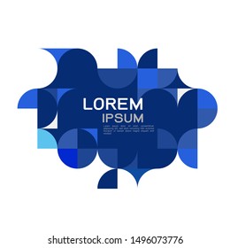 Abstract trendy geometric template with blue repeating grid pattern . Minimal pattern geometric design. Eps10 vector illustration.