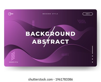 Abstract trendy gradient background for landing pages. Can be used for posters, placards, brochures, banners, web pages, headers, covers