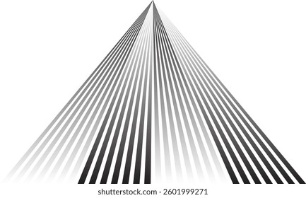 abstract trendy gradient irregular triangle line pattern art perfect for background.