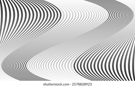 abstract trendy gradient oblique wave line pattern art perfect for background.