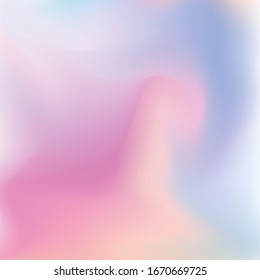 Abstract trendy gradient pastel color blurred background. Vector illustration