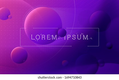 Abstract trendy gradient shapes composition. modern hipster futuristic. Planets, stars and galaxy background