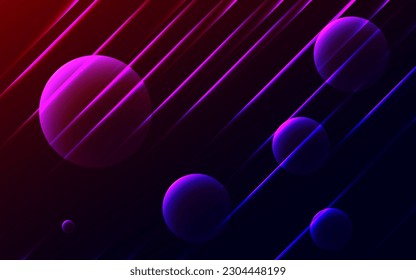Abstract trendy gradient shapes composition. modern hipster futuristic. Planets, stars and galaxy background.