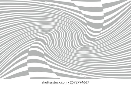 abstract trendy grey irregular twist line pattern vector perfect for background.