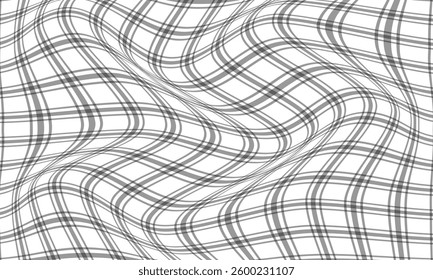 abstract trendy grey plaid wave pattern art perfect for background.
