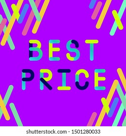 Abstract trendy illustration background media sale post, placard,flat style advertising campaign design elements. Easy customizing art for covers, banners, flyers and posters. vector