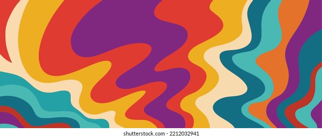 Abstract trendy liquid background design. Retro 80s and fluid pattern for copy space frame design and wallpaper