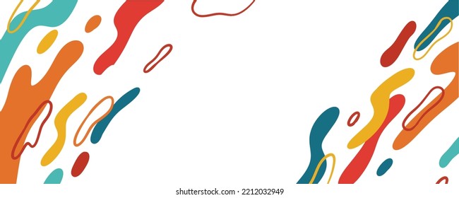 Abstract trendy liquid background design. Retro 80s and fluid pattern for copy space frame design and wallpaper
