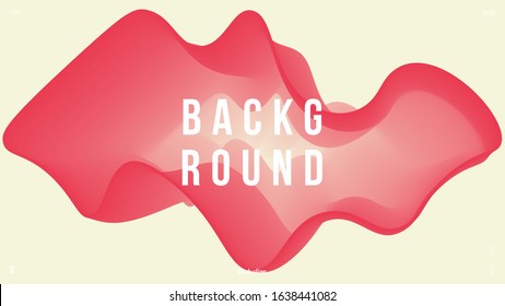 Abstract trendy liquid fluid 3d shapes. Minimal wallpaper, backdrop, background. Colors name: Desire, Beige. Eps10 vector illustration.