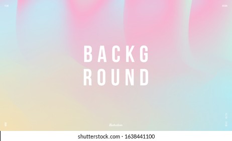 Abstract trendy liquid fluid 3d shapes. Minimal wallpaper, backdrop, background. Colors name: Peach-yellow, Aero blue, Fresh Air, Lavender pink. Eps10 vector illustration.