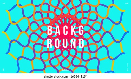 Abstract trendy liquid fluid 3d shapes. Minimal wallpaper, backdrop, background. Colors name: Fluorescent blue, Azure, Folly, Citrine. Eps10 vector illustration.