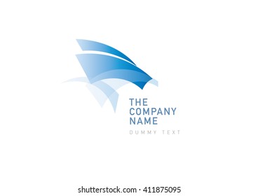 Abstract Trendy logo, Logo design template.
