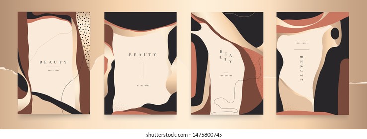 Abstract trendy luxury universal artistic templates. Good for cover, invitation, banner, placard, brochure, poster, card, flyer and other.