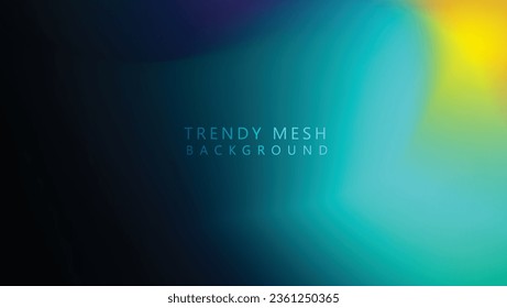 abstract trendy mesh web banner background. trendy soft holographic gradient abstract vector illustration for header, landing page, and poster. watercolor mesh design of vibrant blend colors