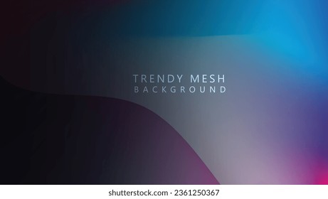 abstract trendy mesh web banner background. trendy soft holographic gradient abstract vector illustration for header, landing page, and poster. watercolor mesh design of vibrant blend colors