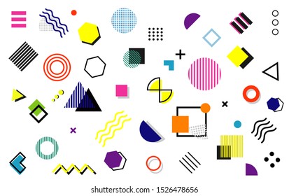 Abstract and trendy modern geometric background. Vector background