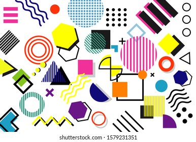 Abstract and trendy modern geometric background. Vector background
