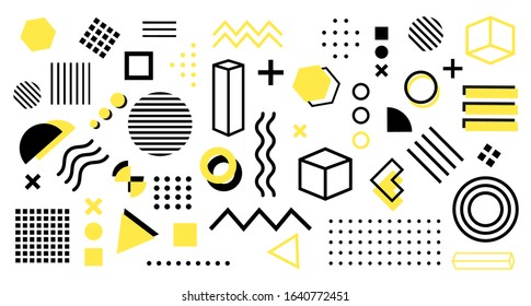 Abstract and trendy modern geometric background. Vector background - Shutterstock ID 1640772451