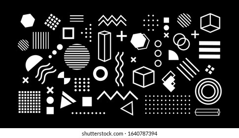 Abstract and trendy modern geometric background. Vector background