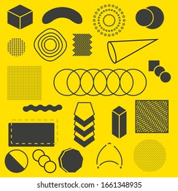 Abstract and trendy modern geometric background. Vector background